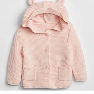 Gap Pink Baby Bear Cardigan 6-12 months